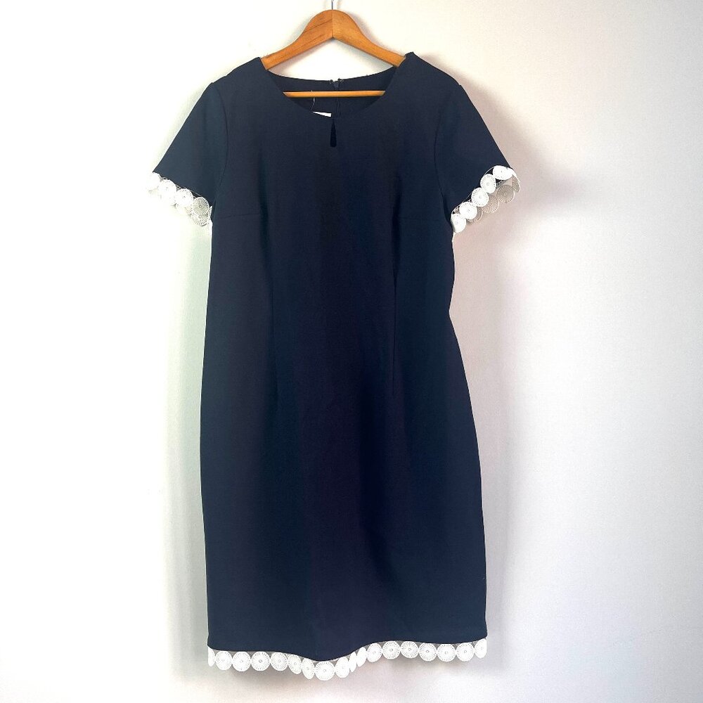 Talbots Navy Shift Dress 16